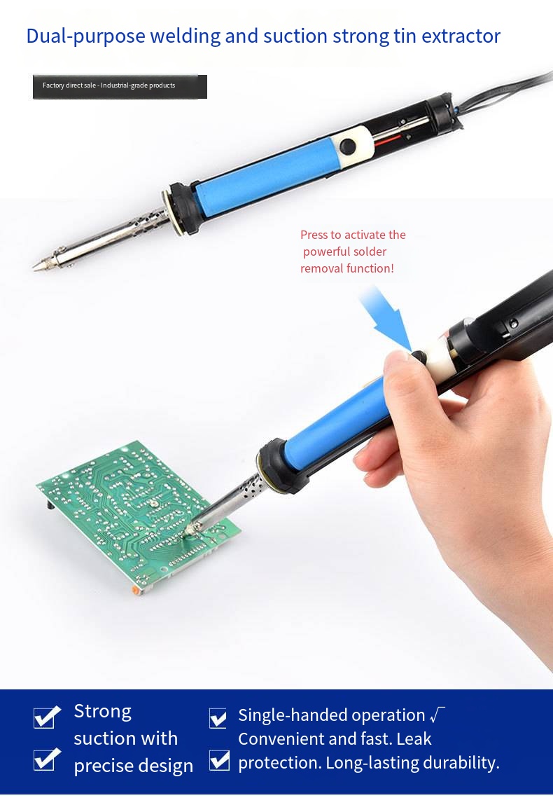 Desoldering Pump Electric Vacuum Station - قلم شفط القصدير الكهربائي 110 فولت/220