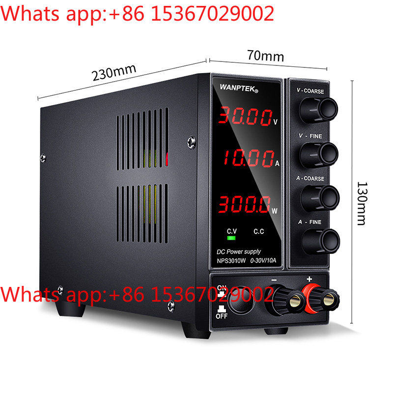 High Precision Dc Power Supply 30V 10A - مصدر طاقة تيار مستمر NPS3010W قابل