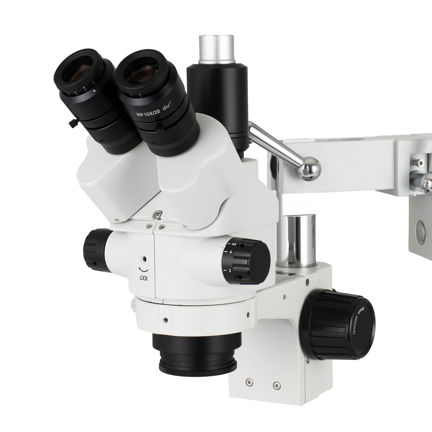 Trinocular Stereo Microscope 7X-45X - رأس مجهر ستيريو ثلاثي العدسات من
