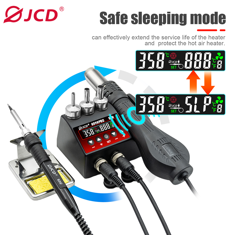 2 In 1 Soldering Rework Station 750W - JCD 8898Pro 2 في 1 محطة