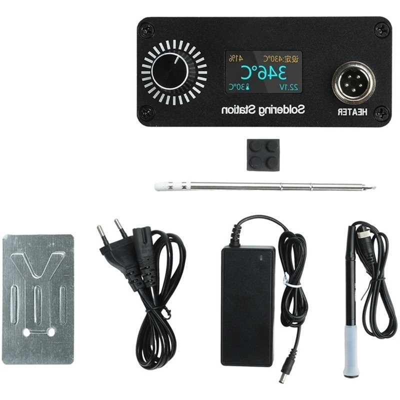 T12 Soldering Station Oled - محطة لحام رقمية B03C-T12 محمولة صغيرة