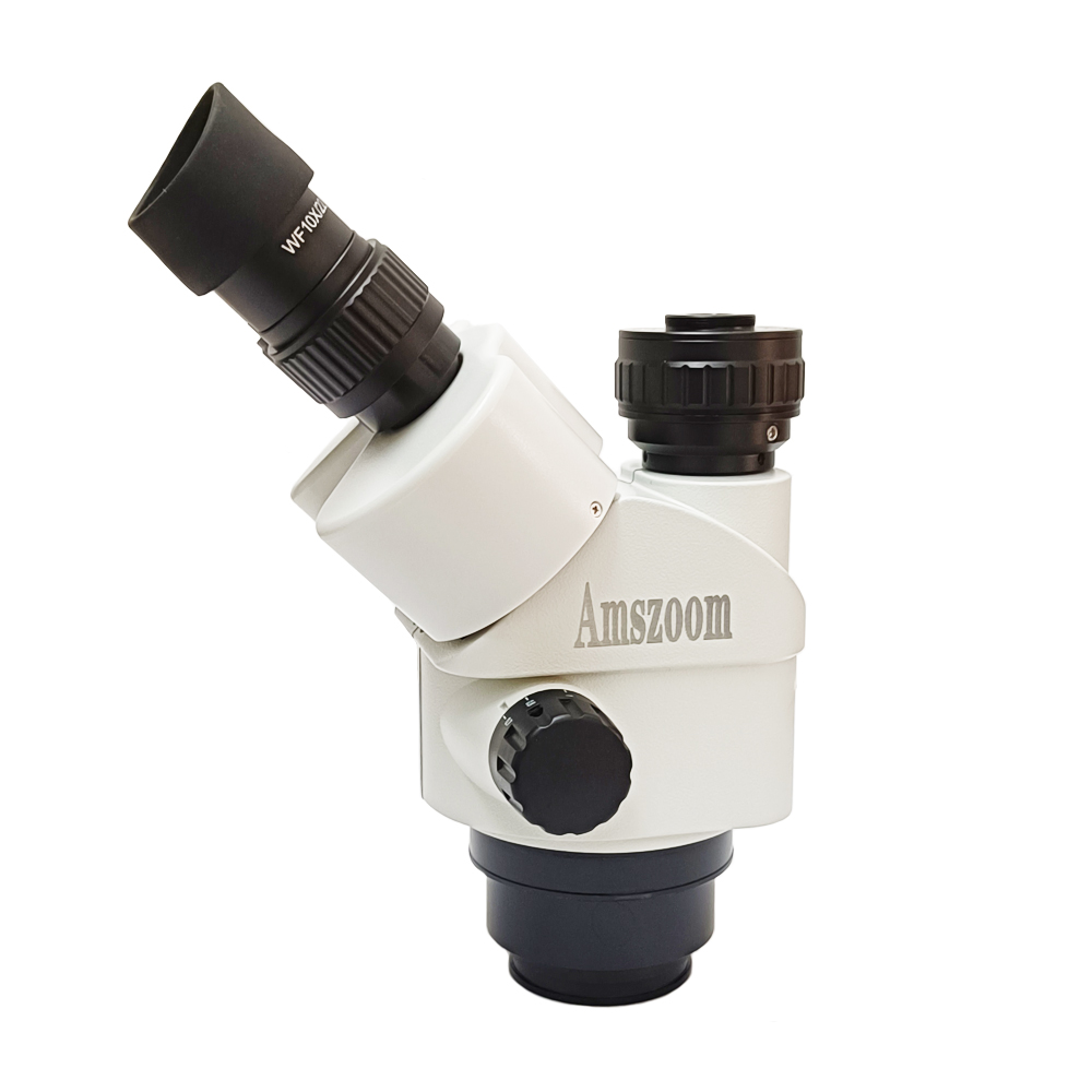 رأس مجهر ثلاثي العدسات احترافي - مراجعة Trinocular Stereo Microscope 7X-45X وسعره