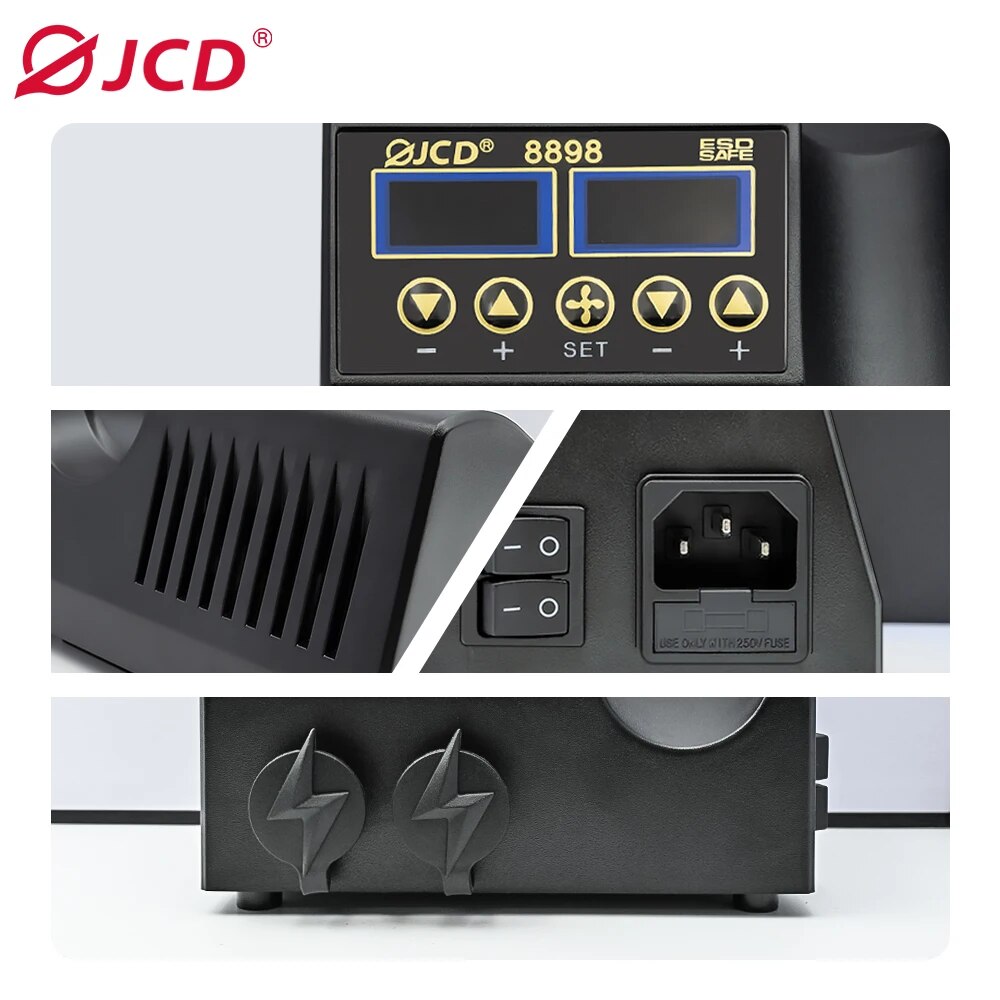 محطة لحام ، 1.2 W ، 2 في 1 ، م - مراجعة 2 In 1 Soldering Rework Station 750W وسعره