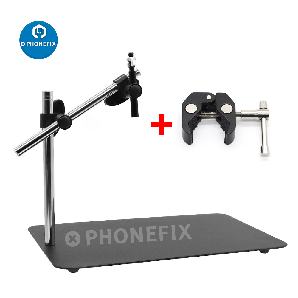 عالمي مزدوج بوم ستيريو مجهر تك - مراجعة Articulating Arm Boom Stand Microscope وسعره