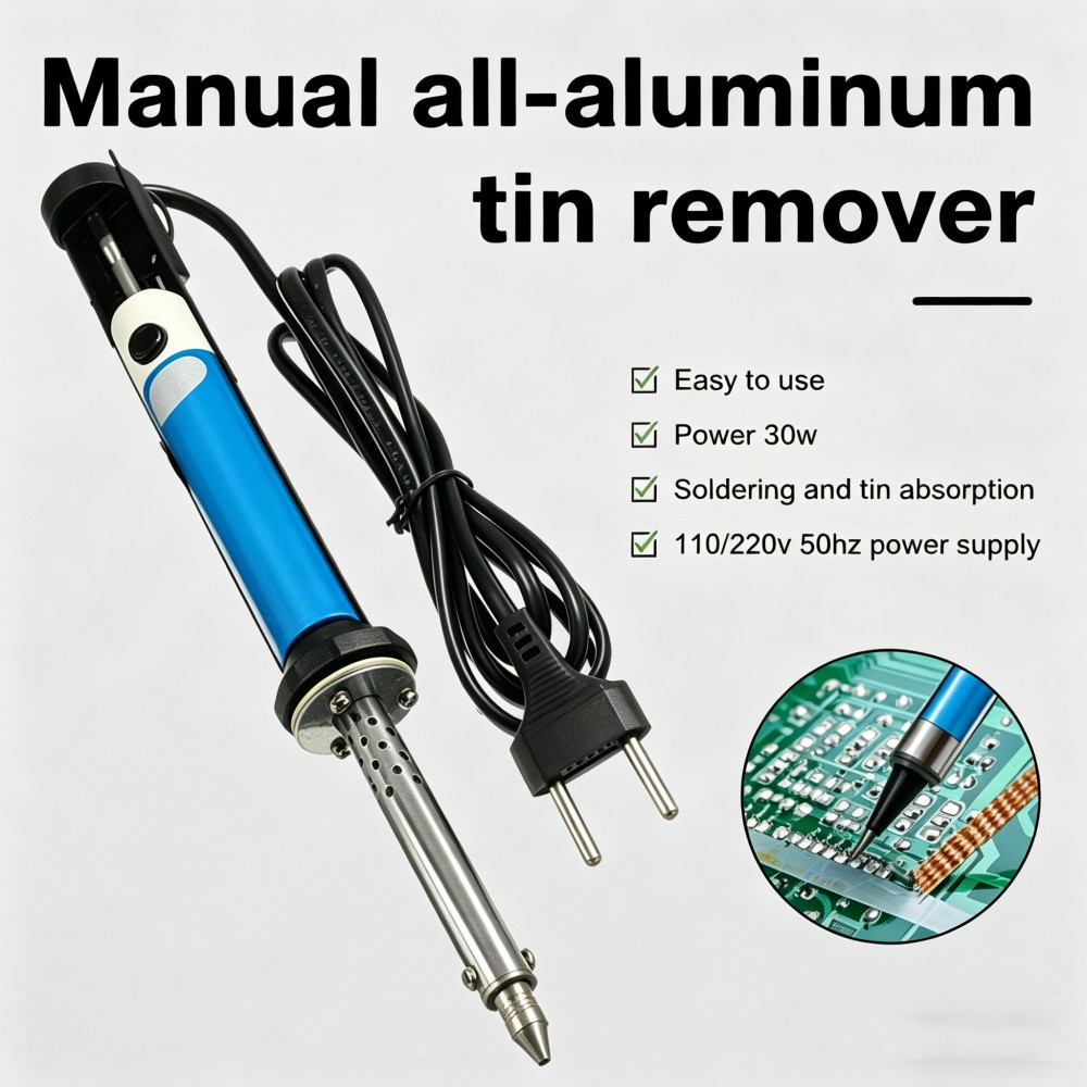 قلم لحام كهربائي 220 فولت تيار - مراجعة Desoldering Pump Electric Vacuum Station وسعره