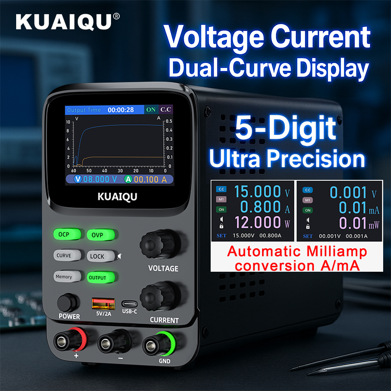 كوايكو 5 رقم فوق الدقة قابل لل - مراجعة High Precision Dc Power Supply 30V 10A وسعره