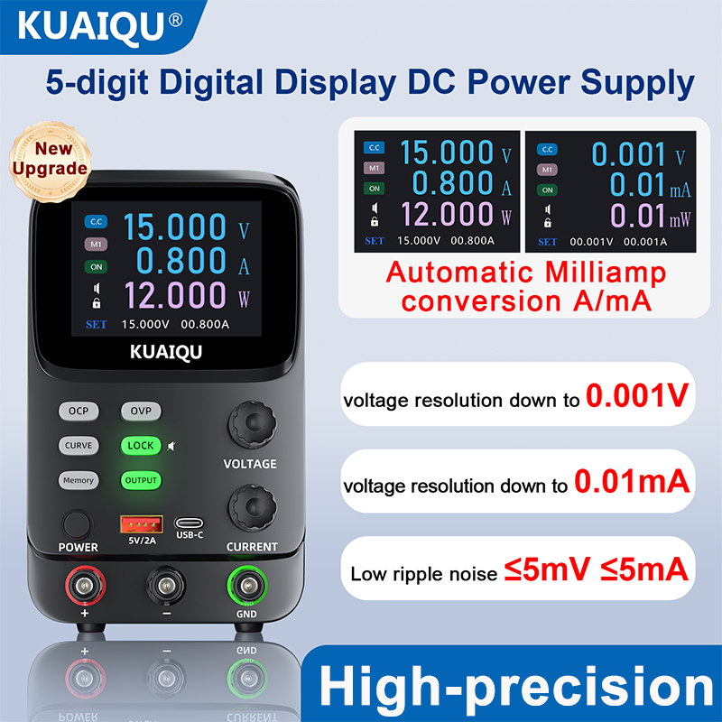 كوايكو 5 رقم فوق الدقة قابل لل - مراجعة High Precision Dc Power Supply 30V 10A وسعره