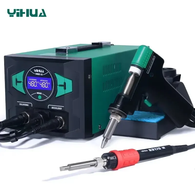 أحدث محطة لحام كهربائية بالشفط - مراجعة Desoldering Pump Electric Vacuum Station وسعره