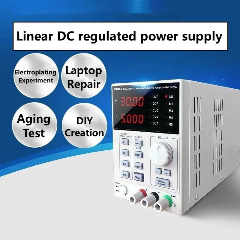 مزود طاقة تيار مستمر خطي منظم  - مراجعة High Precision Dc Power Supply 30V 10A وسعره