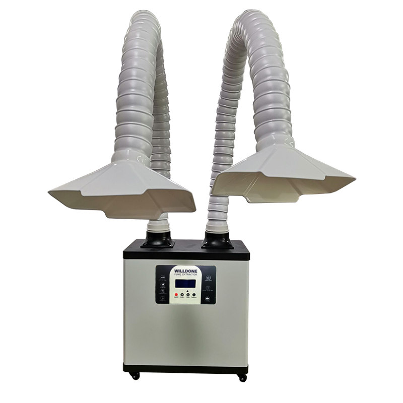 C200Y المحمولة عالية الطاقة ال - مراجعة Fume Extractor Soldering Dual Arm وسعره