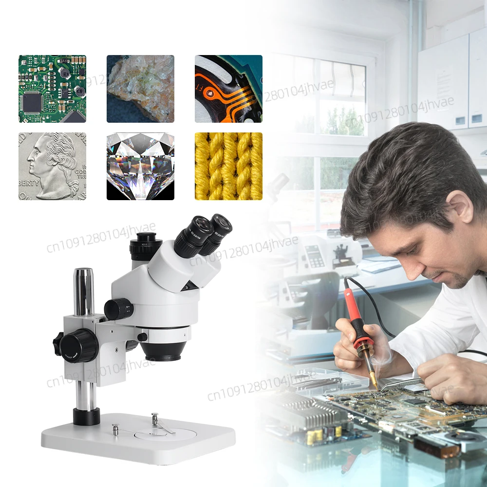 2025 جديد الصورة الحقيقية 3.5X - مراجعة Trinocular Stereo Microscope 7X-45X وسعره