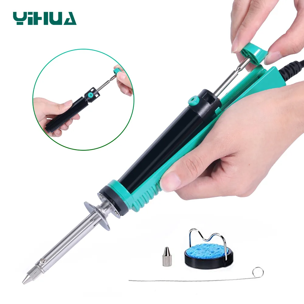 مضخة كهربائية لإزالة اللحام YI - مراجعة Desoldering Pump Electric Vacuum Station وسعره