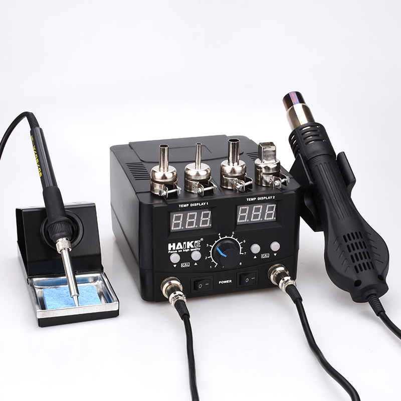 2 في 1 750 واط Led محطة لحام ر - مراجعة 2 In 1 Soldering Rework Station 750W وسعره