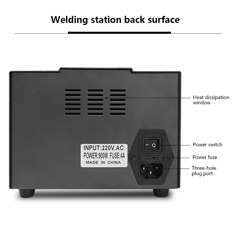 1000W220/110 فولت 861DW HeatGu - مراجعة Hot Air Rework Station 861Dw وسعره