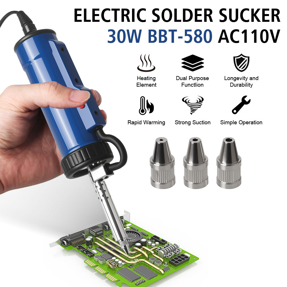 فراغ لحام لحام كهربائي القصدير - مراجعة Desoldering Pump Electric Vacuum Station وسعره