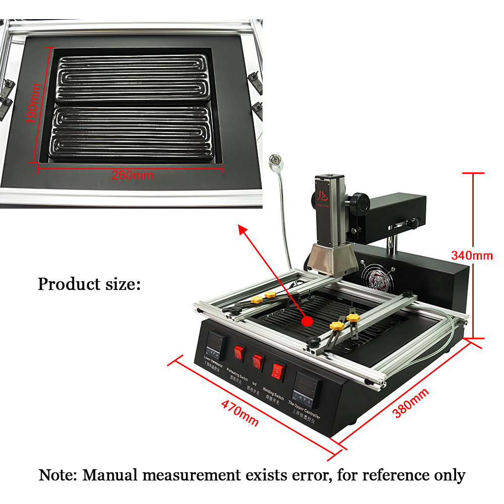 محطة إعادة لحام BGA طراز LY M7 - مراجعة Infrared Bga Rework Station وسعره