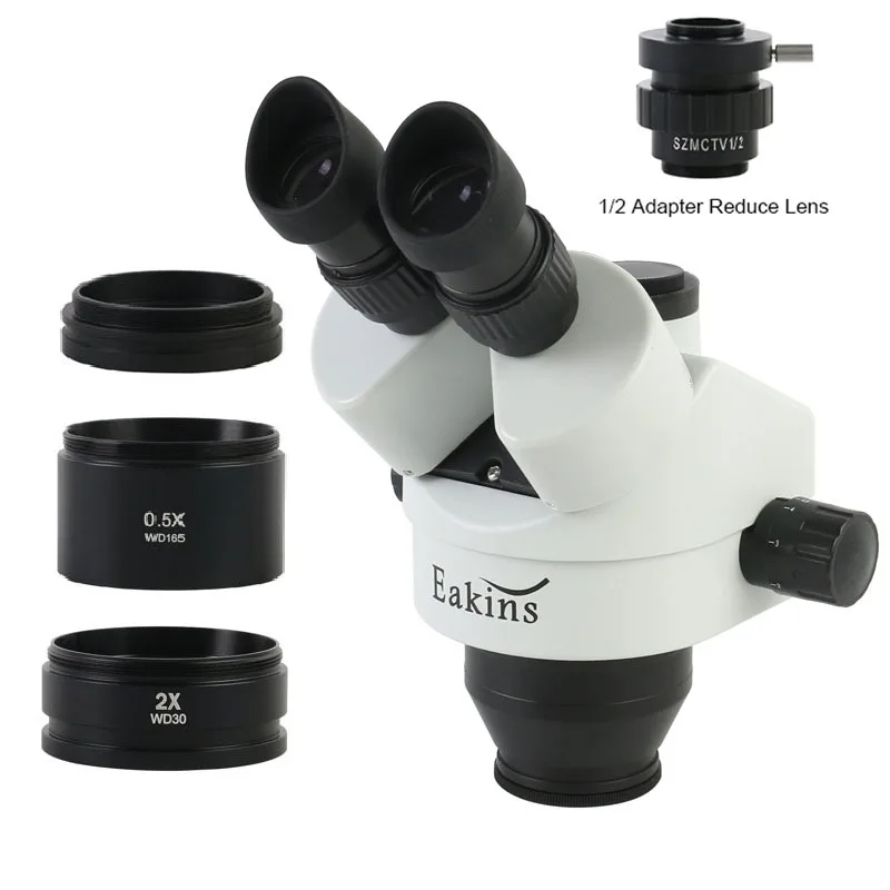 7X 90X ثلاثي العينيات مجهر ستي - مراجعة Trinocular Stereo Microscope 7X-45X وسعره