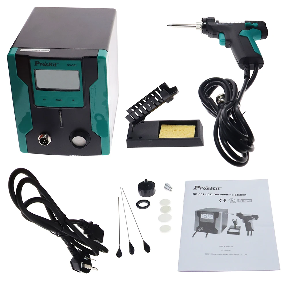 محطة لحام كهربائية رقمية LCD ط - مراجعة Desoldering Pump Electric Vacuum Station وسعره