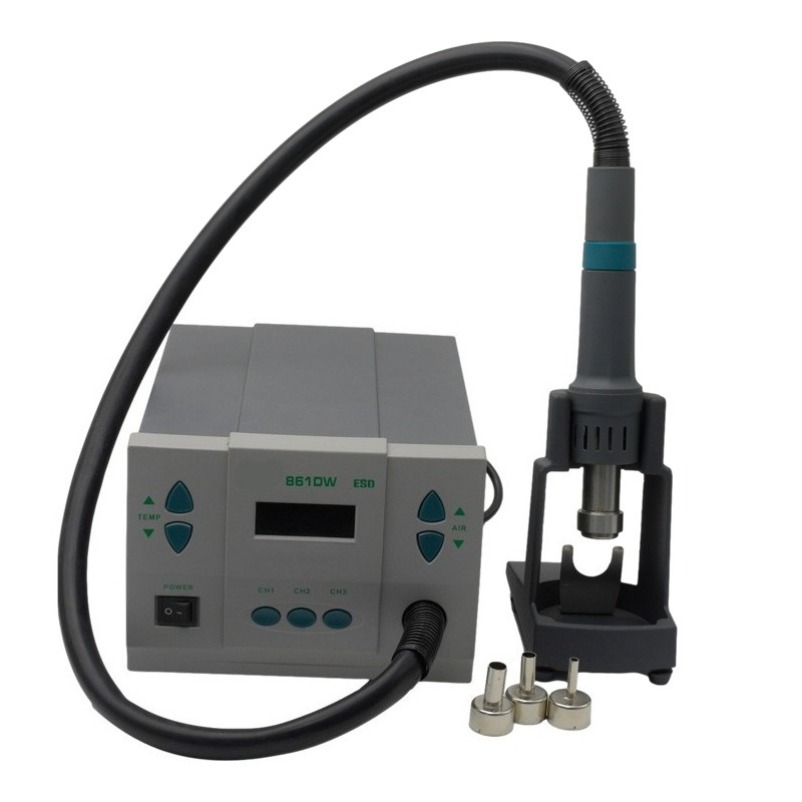محطة إعادة العمل بالهواء الساخ - مراجعة Hot Air Rework Station 861Dw وسعره