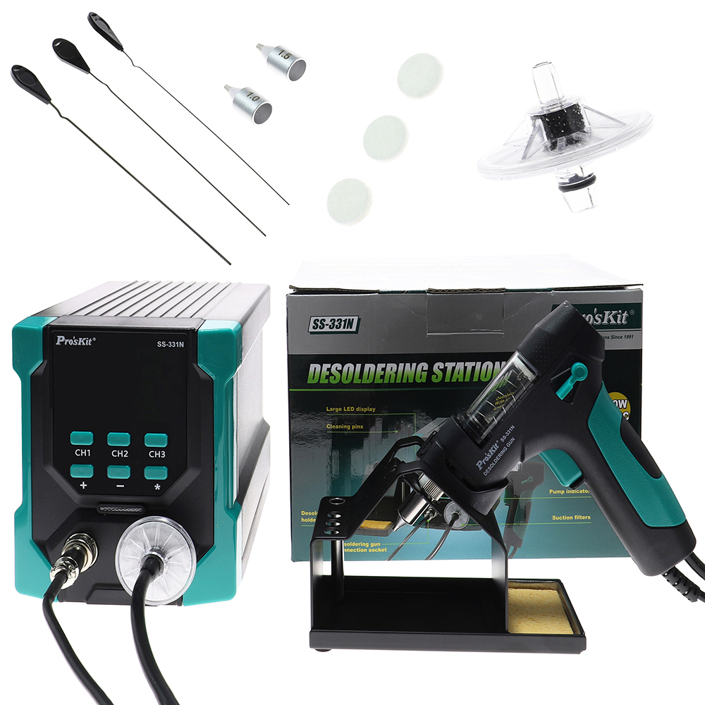 محطة لحام رقمية كهربائية SS-33 - مراجعة Desoldering Pump Electric Vacuum Station وسعره