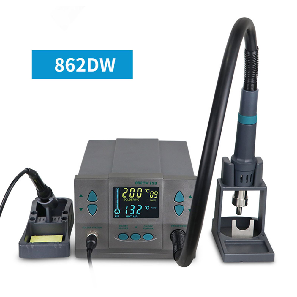 محطات لحام 1000 واط/1300 واط 8 - مراجعة Hot Air Rework Station 861Dw وسعره