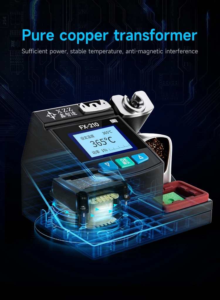 XZZ FX-210 محطة لحام فائقة الد - مراجعة C210 Precision Soldering Station وسعره