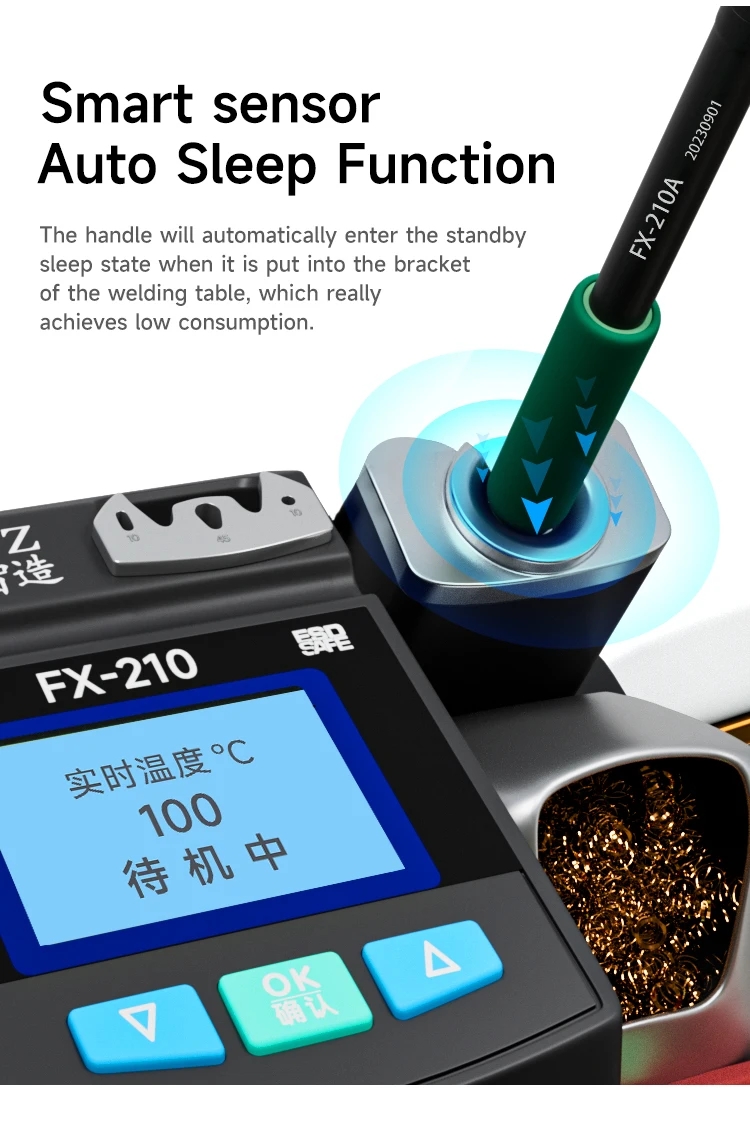 XZZ FX-210 محطة لحام فائقة الد - مراجعة C210 Precision Soldering Station وسعره