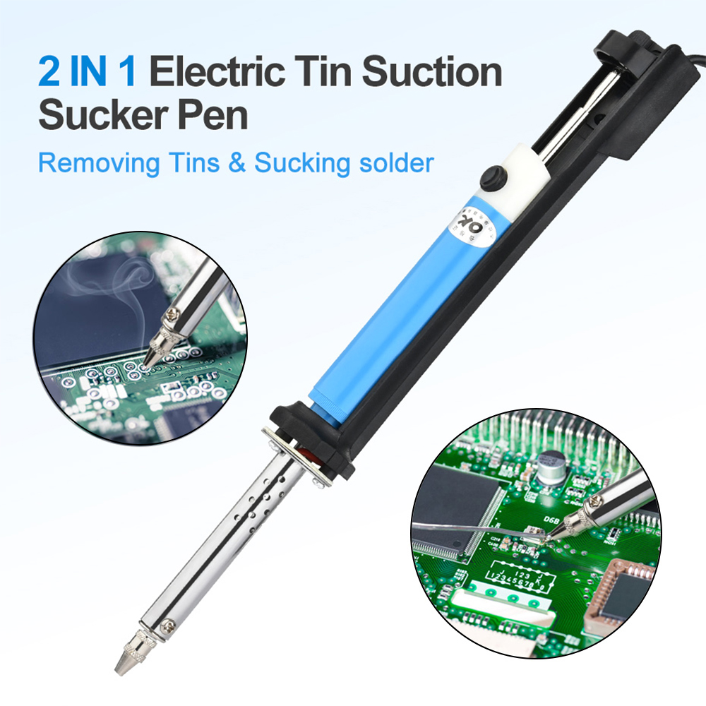 التيار المتناوب 110 فولت/220 ف - مراجعة Desoldering Pump Electric Vacuum Station وسعره