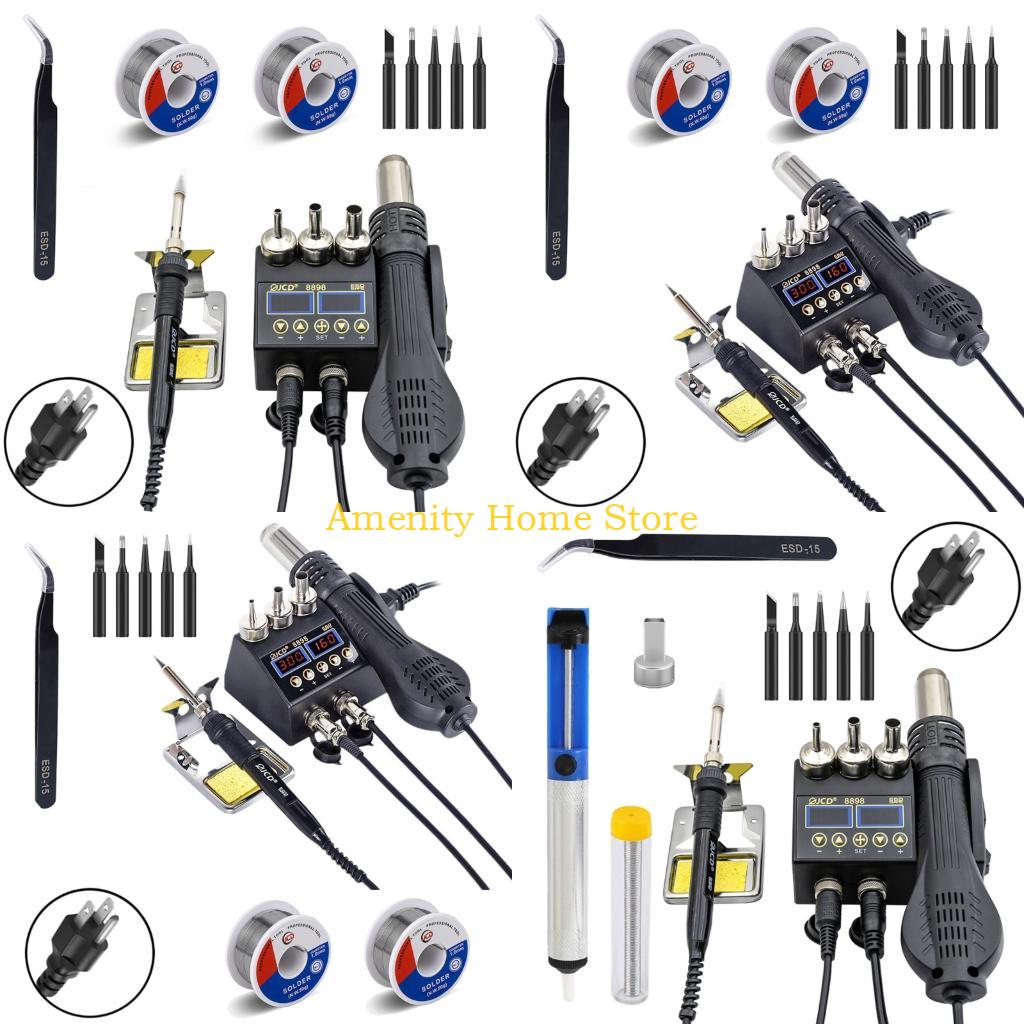 F26C 2 في 1 لحام الحديد محطة إ - مراجعة 2 In 1 Soldering Rework Station 750W وسعره